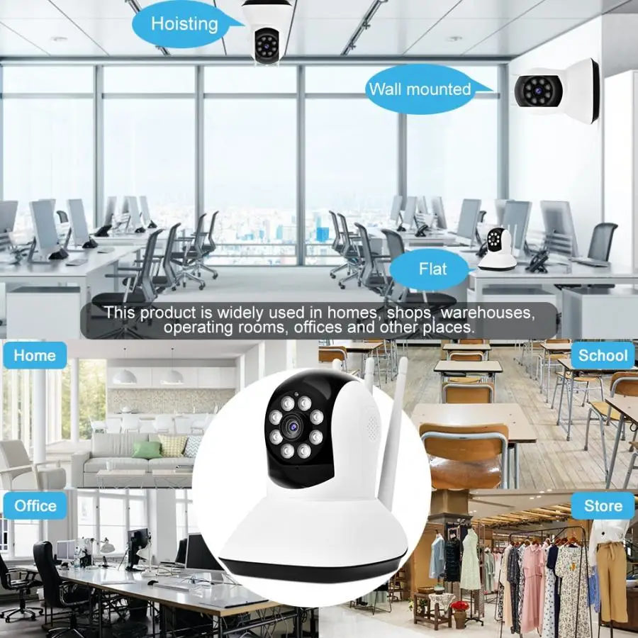 

security camera 1080P Wireless WiFi Cloud Storage Intelligence Security CCTV Camera Night Vision 2019