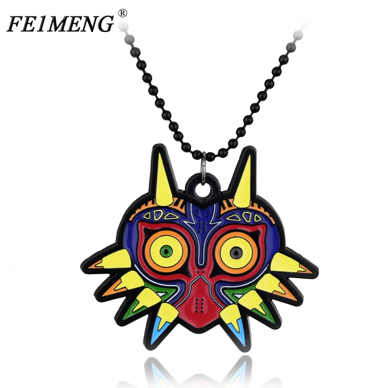 

The Legend of Zelda Necklace Charm Multicolor Majora Mask Pendant Necklaces For Women And Men Fashion Jewelry Collar Accessories