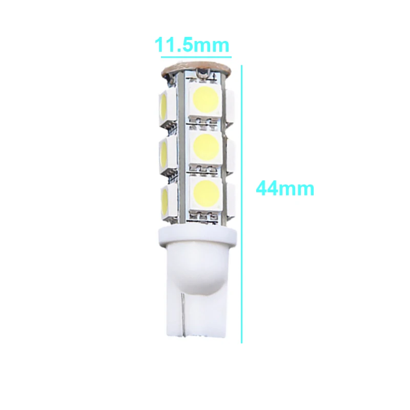 100pcs Super Bright T10 5050 194 168 W5W 13 SMD T10 LED Light Bulb Auto Lighting Parking Reading Clearance Lights (2)