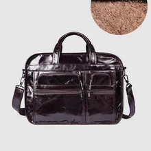 CARANFIER Мужские портфели, деловые сумки-мессенджеры на плечо, натуральная кожа, одноцветные винтажные сумки, большая вместительность, сумки для ноутбука