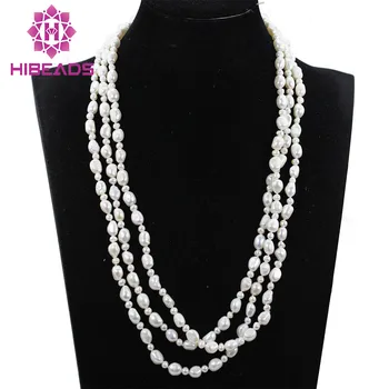 

Simple Pearl African Beaded Jewelry Set Party Gift Wedding Necklace Earrings Jewelry For Women Set Free Shipping QW1067