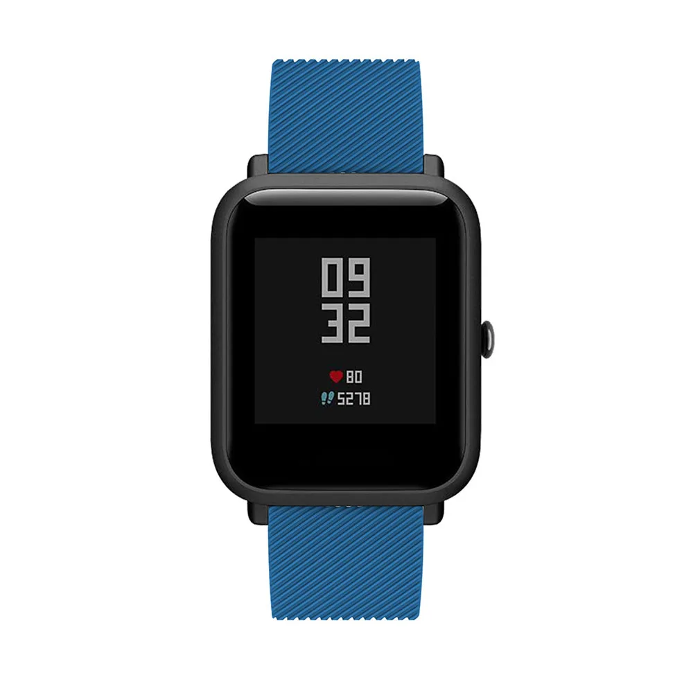 Ремешок силиконовый для Xiaomi Huami Amazfit Bip BIT PACE Lite Youth спортивный сменный Браслет