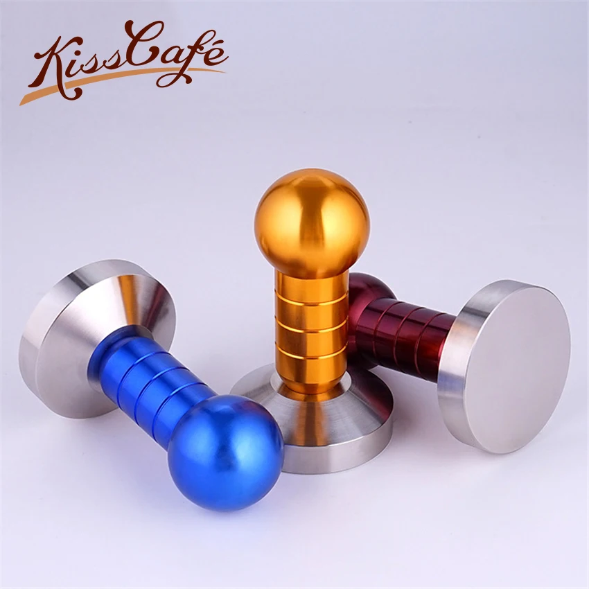 58MM Coffee Tampers 304 Stainless Steel Base Aluminum Handle Press Coffee Tamper Powder Hammer Customized Coffee Accessories 58MM Coffee Tampers 304 Stainless Steel Base Aluminum Handle Press Coffee Tamper Powder Hammer Customized Coffee Accessories