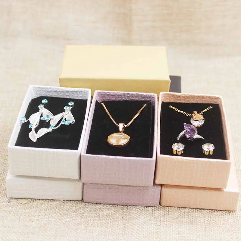 24PCS multi color necklace box.DIY jewelry set diaplay box .Cardboard