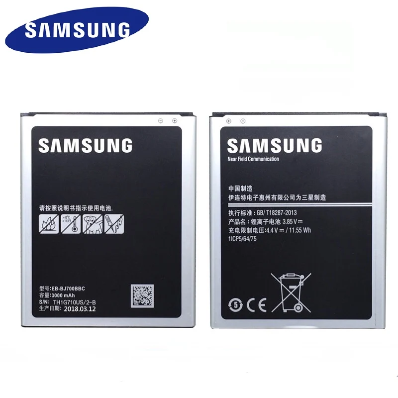 samsung Батарея для Galaxy J7 J7009 J7000 J7008 J700F SM-J700f EB-BJ700BBC EB-BJ700CBE с NFC 3000 мАч