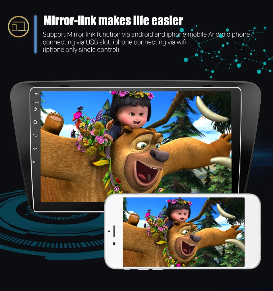 Best Eunavi Android 8.1 Octa-core 10.1 inch Car Radio HeadUnit GPS Navi Player for Skoda OCTAVIA 2015 2G+32G with WIFI RDS car stereo 13 Best Eunavi Android 8.1 Octa-core 10.1 inch Car Radio HeadUnit GPS Navi Player for Skoda OCTAVIA 2015 2G+32G with WIFI RDS car stereo 13