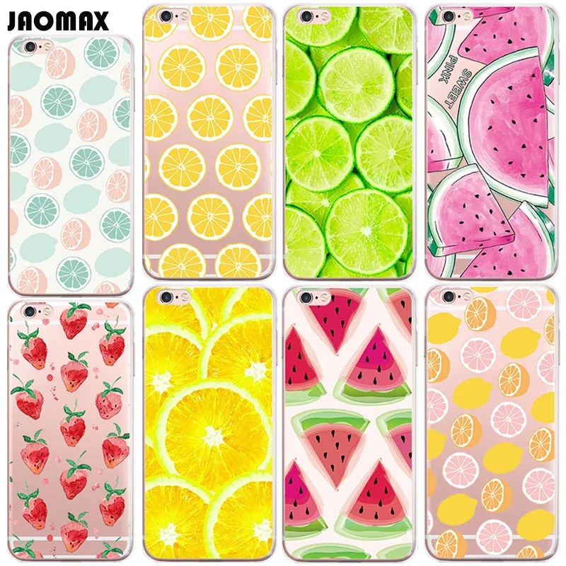 Cute Summer Fruit Lemon Watermelon Case For iPhone 6 6S 6