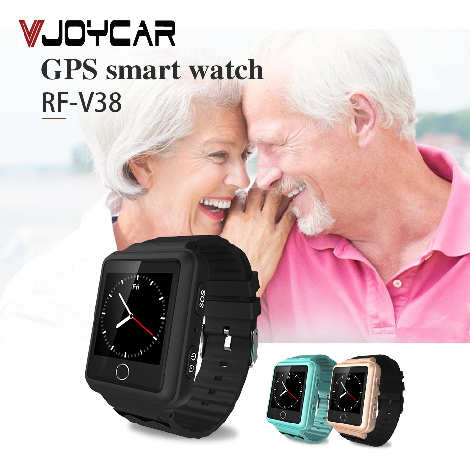 Mobiele Telefoon V38 GPS Tracker Horloge Voor Ouderen Kinderen SOS Armband  Remote Monitor Lange Standby tijd Twee weg Gesprek stap Tellen|GPS Trackers|  - AliExpress