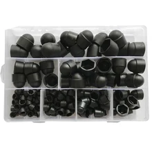 KKMOON 145pcs M-4 M5 M6 M8 M10 M12 Metric Dome Bolts Nuts Head Caps Cover Hex Screws 10pcs m6 m8 m10 m12 plastic metric dome bolts nuts head caps cover hex screws