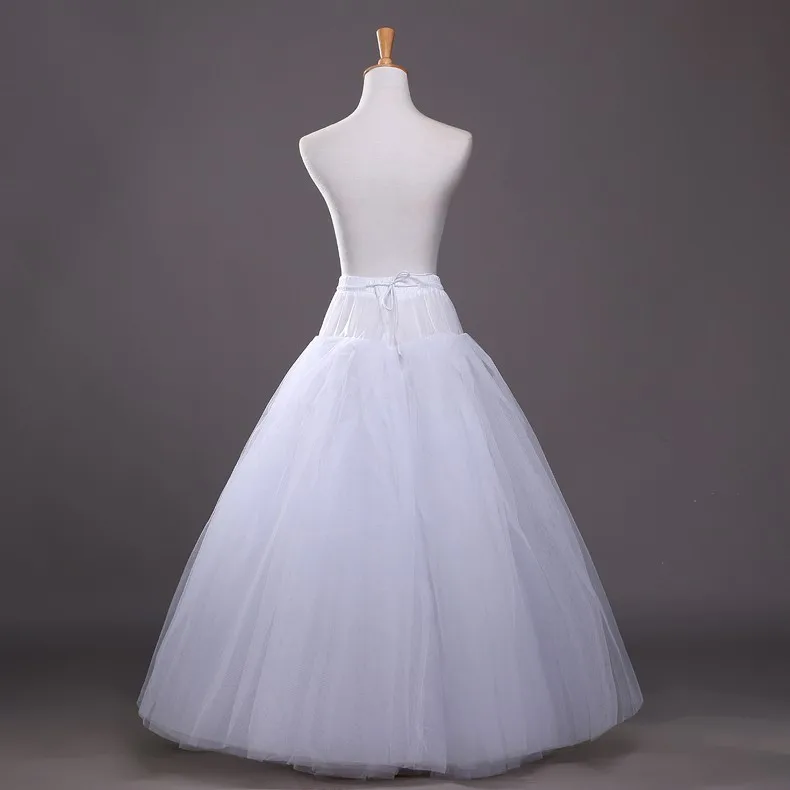 Bridal Petticoats 2016 Cheap Tulle Petticoats for Wedding Dress High Quality Crinoline Petticoat A Line Long 4 Layers Underskirt