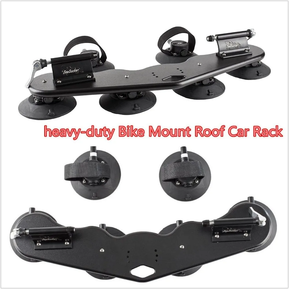 Universial 2 Bike Bicycle Black Rack Carrier Car Mount Roof Top Metal