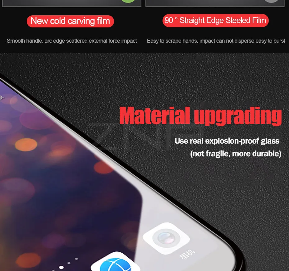 ZNP, 2 шт., полное покрытие, закаленное стекло для huawei P20 Pro P10 Plus P9, Защитная пленка для huawei P Smart mate 20 10 Lite, стекло