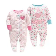 Комбинезоны для новорожденных; одежда для маленьких девочек; пижамы для малышей 3, 6, 9, 12 месяцев; комбинезоны с длинными рукавами для маленьких мальчиков