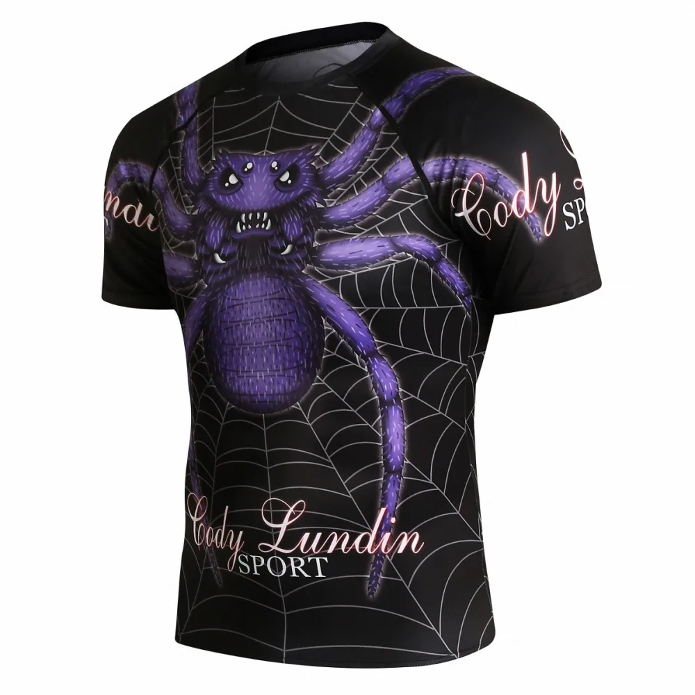 Мужская спортивная футболка для фитнеса, мужская рубашка с супергероем компрессионное пасхальное ролевое платье, праздничная вечеринка, Человек-паук, цифровая печать - Цвет: JMDT1233
