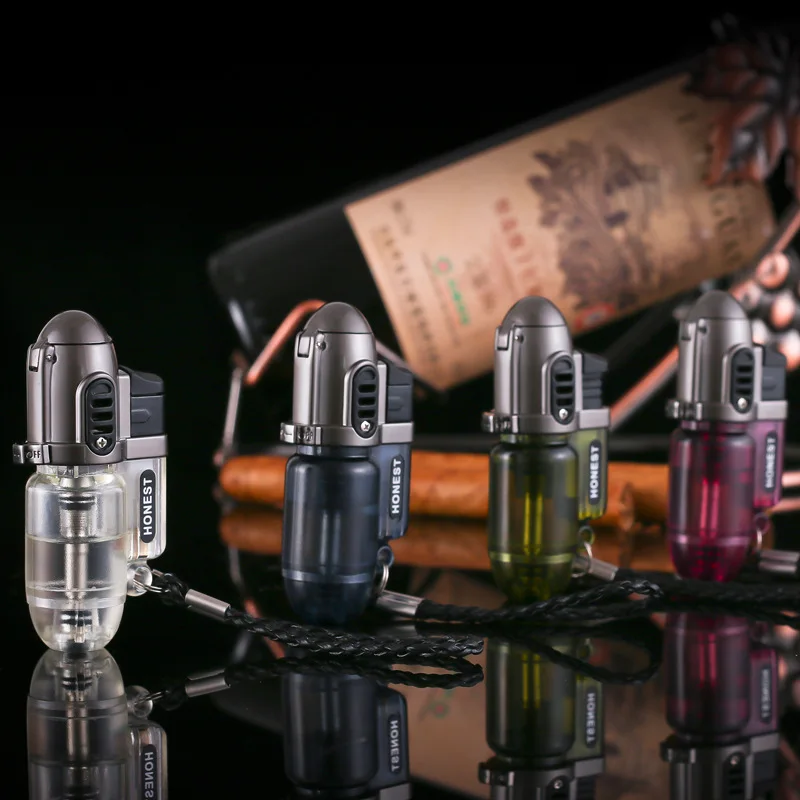 50pcs/lot 2016 butane jet Lighter inflatable windproof gas portable