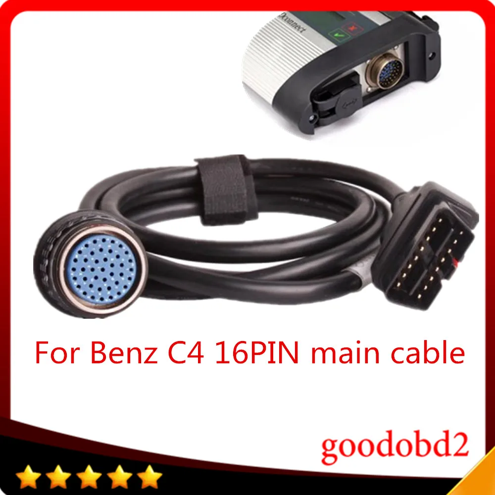 OBD2 de câble 16PIN pour MB STAR SD C4 OBD II 16 broches principal SD Connect Compact 4 