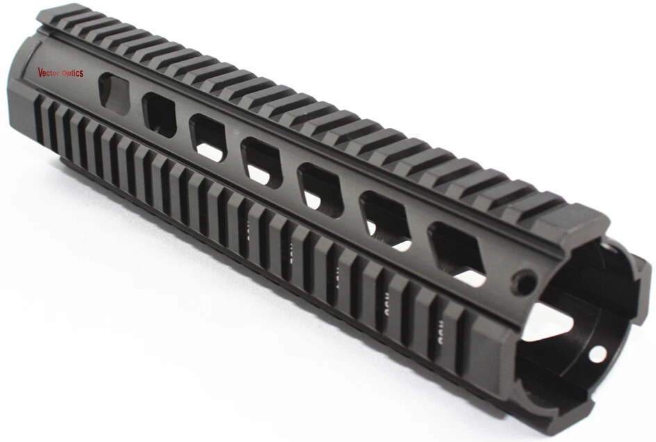 ناقلات البصريات التكتيكية T-سلسلة 10 بوصة المرجح بالأسهم الحرة Handguard رباعية السكك الحديدية جبل نظام صالح الحقيقي و الادسنس. 223 العينية
