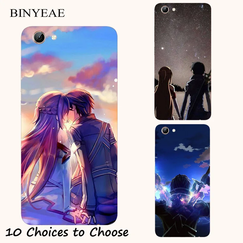 

Sword Art Online SAO Silicone Case For Vivo Y21 Y25 Y65 Y66 Y67 Y71 Y71i Y81 Y81i Y83 V5 V5s Lite V7 Plus Phone Printed Cover