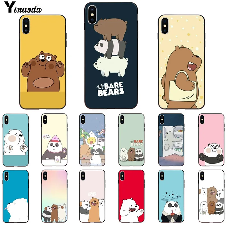Yinuoda we bare bears lovely cartoon Custom Photo Soft Phone Case for Apple iPhone 8 7 6 6S Plus X XS MAX 5 5S SE XR Cover Yinuoda we bare bears lovely cartoon Custom Photo Soft Phone Case for Apple iPhone 8 7 6 6S Plus X XS MAX 5 5S SE XR Cover