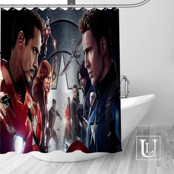 

New arrival Custom Marvel Shower Curtain bathroom beautiful decor Shower Curtain Waterproof for yourself