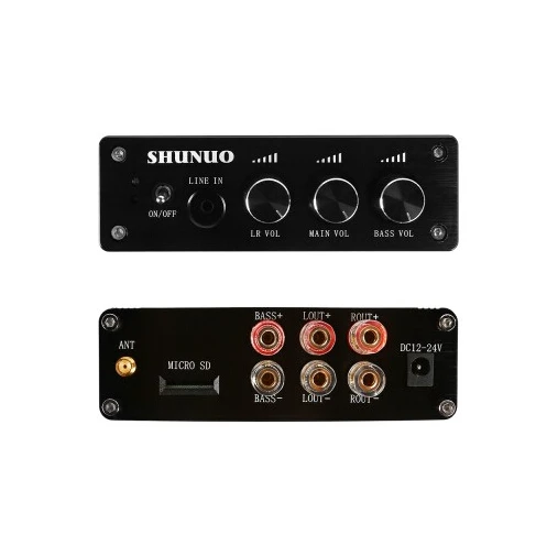 Bluetooth 4 0 беспроводной цифровой стерео усилитель мощности DC12V 24V 2x80 Ватт для