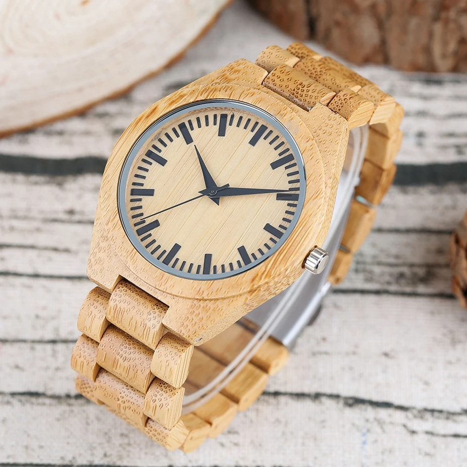 Creative Full Wooden Mens Watches Natural Wood Quartz Wrist Watch Handmade Bamboo Simple Analog Sport Clock Relogio de Madeira 2017 (30)