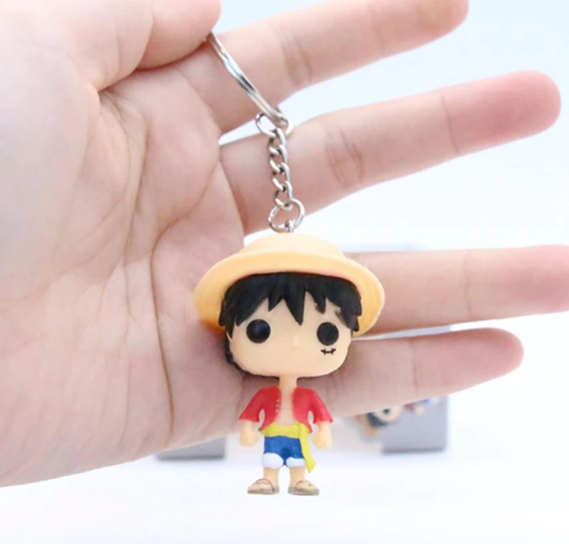 Аниме one piece Trafalgar Law Monkey D Luffy милый брелок для ключей Kwaii виниловые фигурки Коллекция Модель игрушки