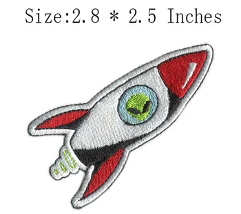 

Rocket embroidery patch 2.8"wide /kids patch/spaceflight/ironing