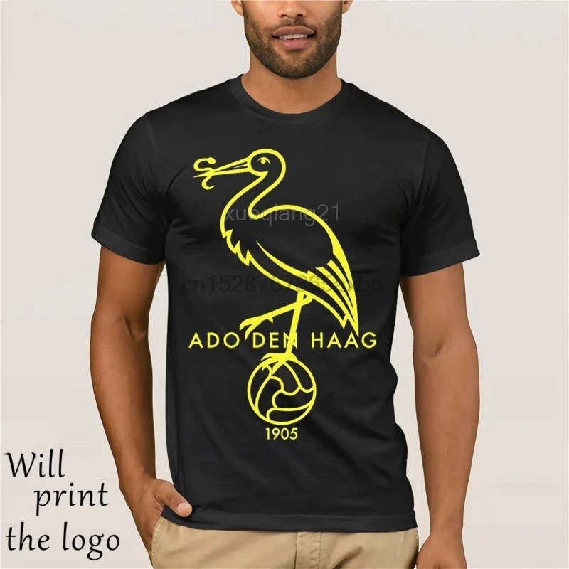 

ADO Den Haag club fans Tees T-Shirt Uomo FREDDO Logo classico della Moda De Residentie club Campionato Olanda Olanda Kyocera