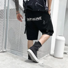 Лето High Street большой карман Письмо шорты для мужчин