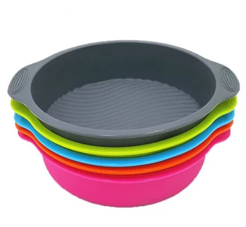 

Free Shipping+Wholesale 9 inch DlY Round Shape 3D Silicone Cake Mold Baking Tools Bakeware Maker Mold Tray Baking,100pcs/lot