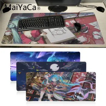 

Maiyaca Hatsune Miku Rubber Mouse Durable Desktop Mousepad Gaming Mousepad For PC Laptop Notebook large mouse pad gamer desk pad