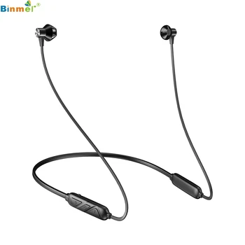 

Binmer Headset Wireless Bluetooth Sports Headphones with Soft Rubber Earbuds Stereo Headphones with Mic for Most Audio Devices