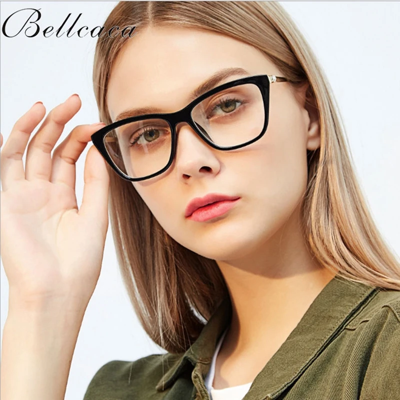 Bellacaca Protective Eyewear Computer Glasses Anti Blue Optical Myopia Glasses Frame Women