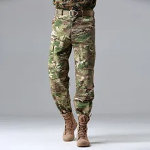 Камуфляжные брюки карго Тактические комбинезоны военные рабочие брюки мужские боевые охотники мешковатые брюки Спецодежда черные Джунгли брюки Python