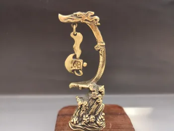 

China Old bronzes Dragon axe pendant geomantic ornamental pendant