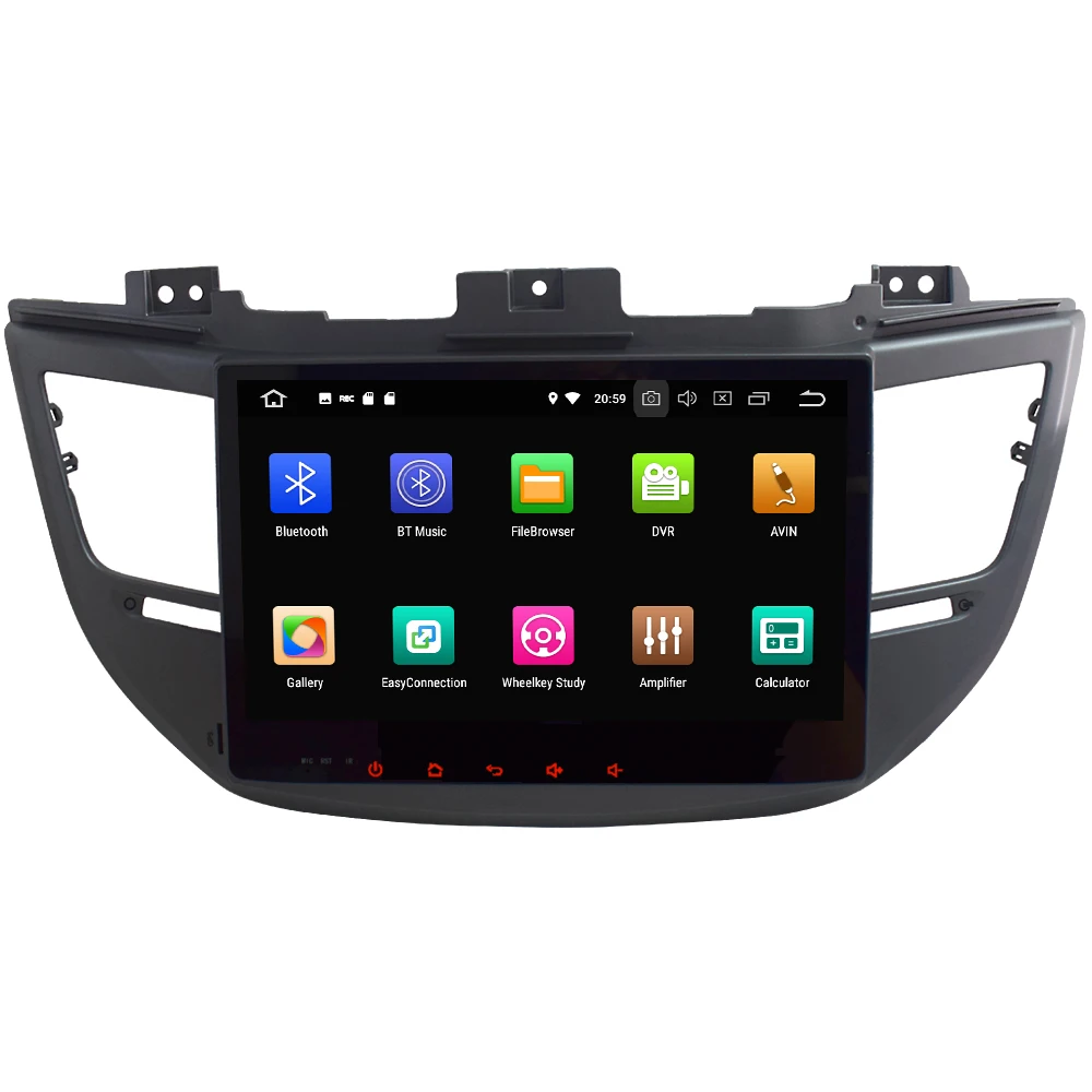 Discount 10.1" IPS Octa Core 4G Android 9.0 4GB RAM 64GB ROM BT Car DVD Player Radio GPS Glonass Navi For Hyundai Tucson IX35 2015-2018 1