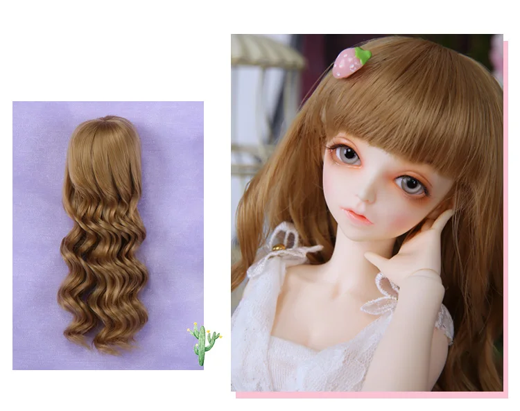 Парик для куклы BJD парик bjd 7-8 дюймов 1/4 высокотемпературный парик девушка короткие волосы кукла с челкой модный тип Стильный