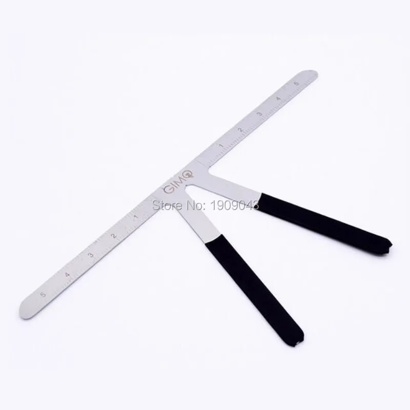 eyebrow and eyelash ruler