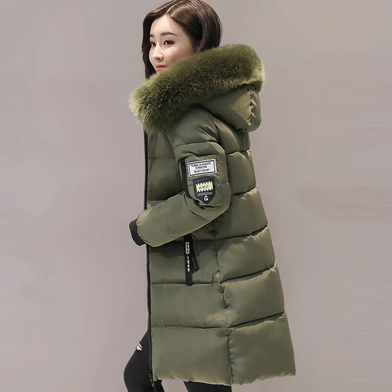Vert À Col Haute Épais gris Fourrure army Long De 2018 Qualité Chaud Vin Noir Grand vert Manteau Patch Hiver rose bourgogne Clair Capuchon Parka Conception Rouge Froid blanc Green Femmes qIIw6BrO