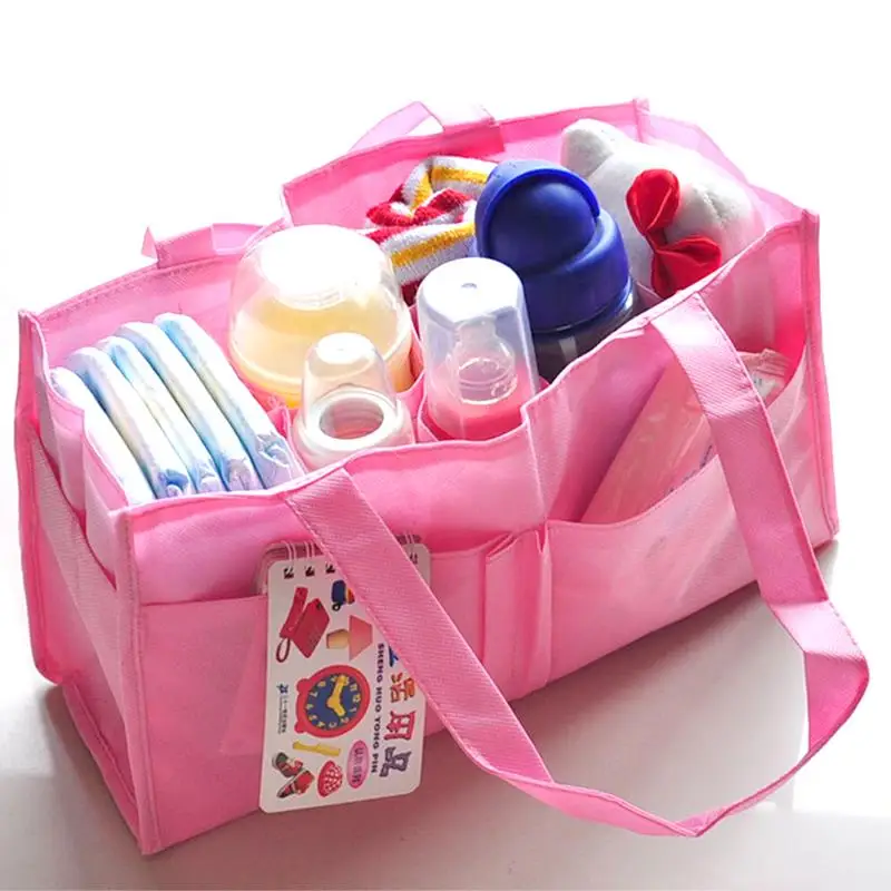 

Multifunctional separate bag organizer holder bag tote diaper bag organizer stand for cosmetics handbag care storage bag