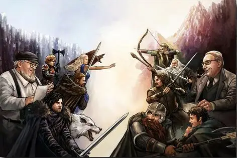 

Game of Thrones The Lord of the Rings George R. R. Martin J. R. R. Tolkien Gandalf Dragon Movie Art Wall Decor Silk Print Poster