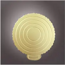 10 шт./лот творчески Круглый Золотой картон 6~ 10 дюймов торт лоток утилита для выпечки бумага для выпечки Инструменты