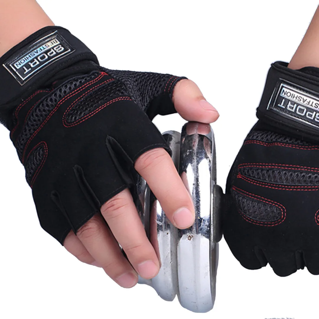 Gym Gloves Sports Gym Fitness Training Weight Lifting Exercise Wrist Wrap Body Building Fitness Weightlifting Gloves