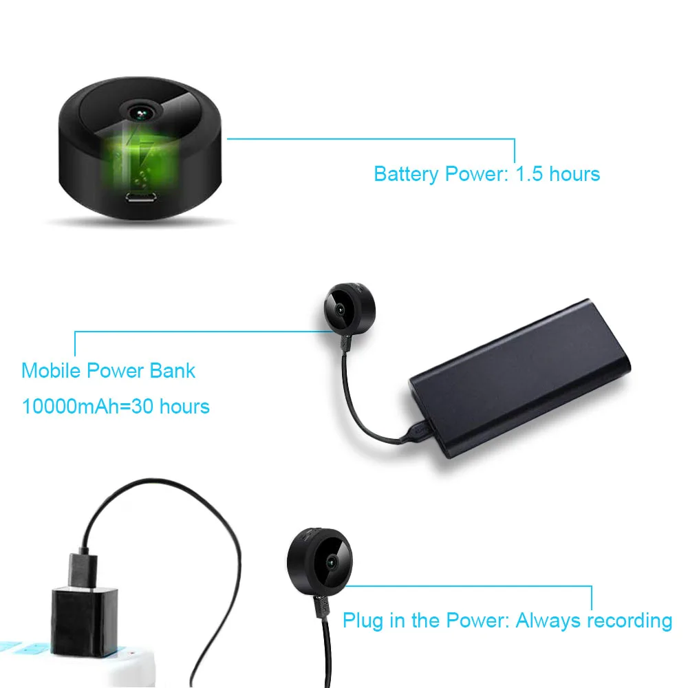 Full HD 1080P Mini WIFI Wireless IP Camera Night Vision Motion Detect Mini Camcorder Loop Video Recorder Body Cam Full HD 1080P Mini WIFI Wireless IP Camera Night Vision Motion Detect Mini Camcorder Loop Video Recorder Body Cam