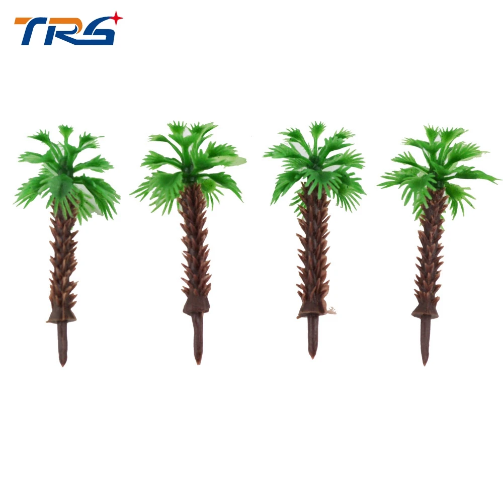 

500pcs 4cm Model Miniature scale Palm Tree for Architecture Plastic Palm Tree Model Miniature scale Palm Tree for sea scenery