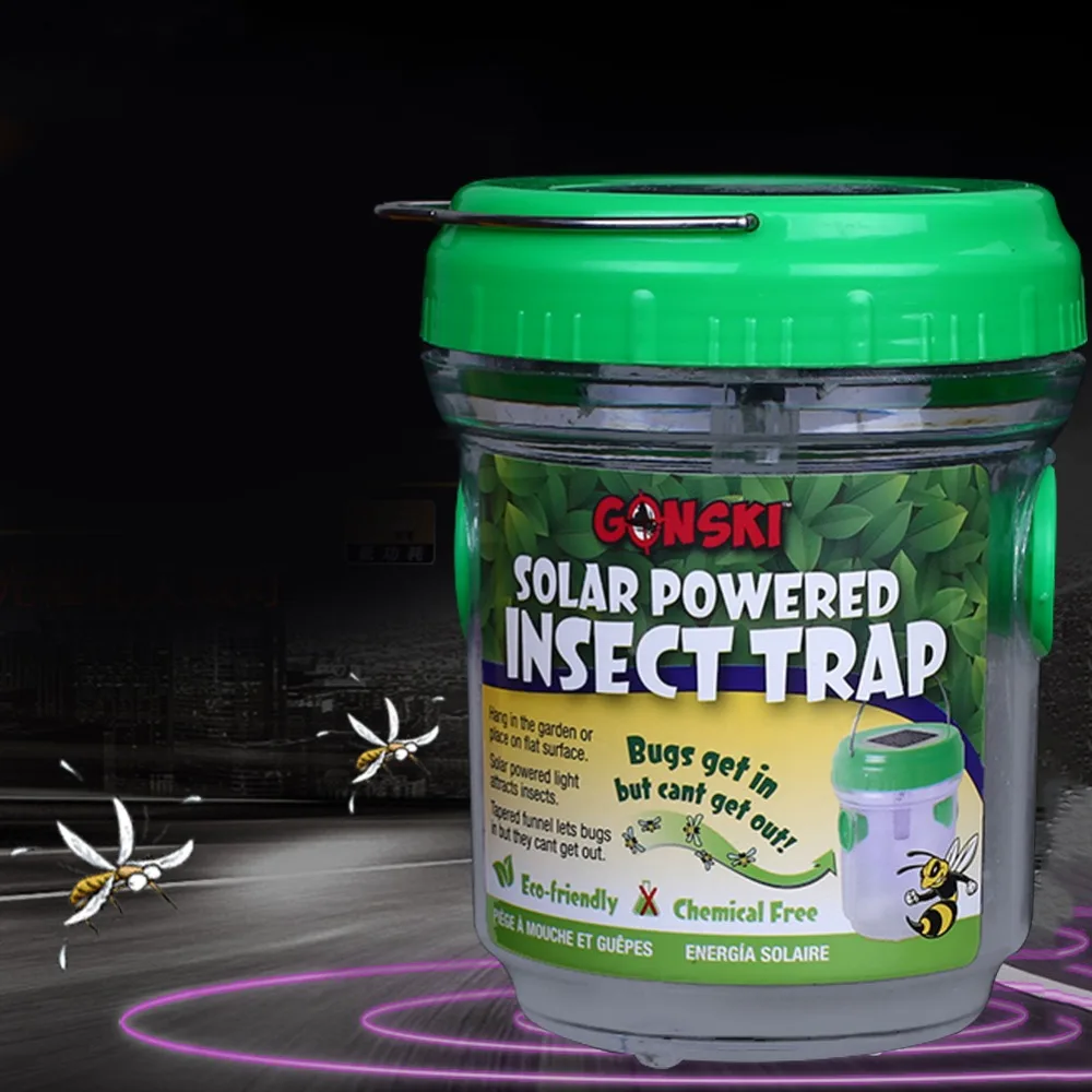 DC 3.2V Portable Solar Mosquito Trap Repellent Lights Mosquito Killer