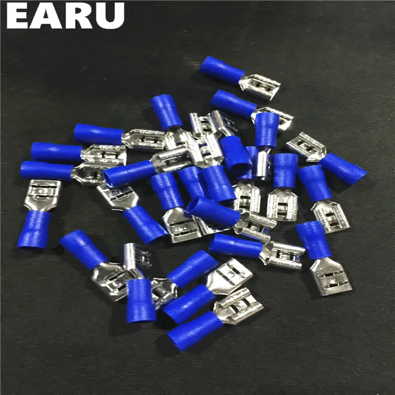 

FDD2-250 Female Insulated Electrical Crimp Terminal for 1.5-2.5mm2 Connectors Cable Wire Connector 1000PCS/Pack FDD2.5-250 FDD