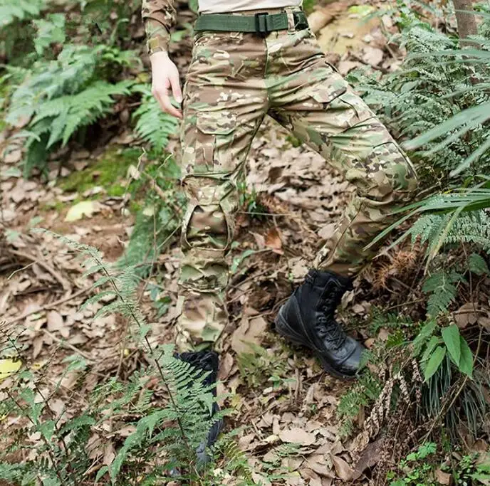 Новые мужские камуфляжные военные тактические штаны, армейская военная форма, G3 брюки, страйкбол, пейнтбол, боевые брюки-карго с наколенниками - Цвет: CP