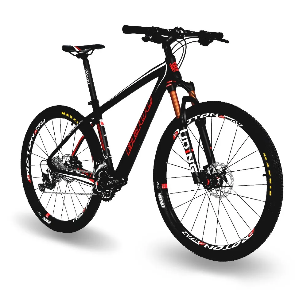 Flash Deal BEIOU Carbon 27.5-Inch Mountain Bike 17" Frame 30 Speed SHI MANO M610 DEORE 650B MTB T800 Fiber Ultralight 10.8kg Matte 3K CB20 8